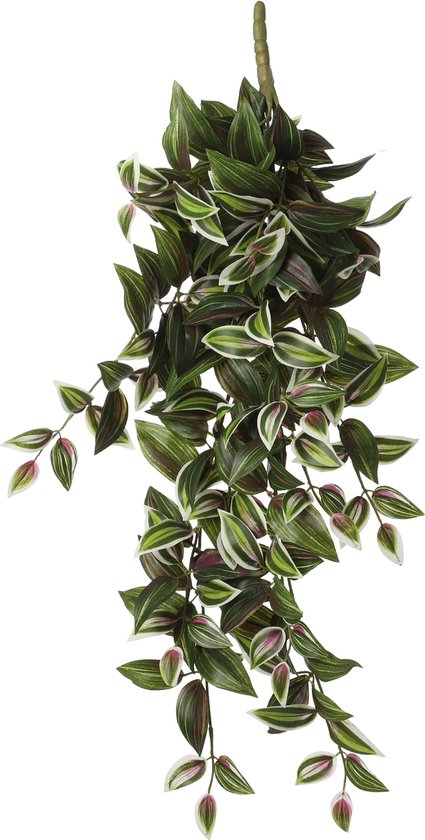 Mica Decorations Tradescantia Kunst Hangplant - L15 x B20 x H54 cm - Groen