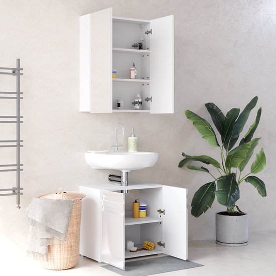 Badkamerkast Otis Wit Hoogglans 30 x 190 cm Vicco