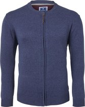 Redmond heren vest katoen - blauw (met rits) -  Maat XXL