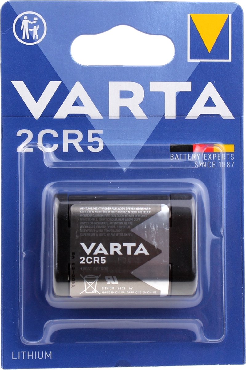VARTA - BATTERIJ VARTA LITHIUM 2CR5 - 6V - 6203301401