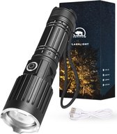 Bol.com Tamarow Oplaadbare LED Zaklamp met Cob en SOS Licht - 30W - Patrouillelicht - Zoomfunctie - Waterdicht - 5000mAh Batteri... aanbieding