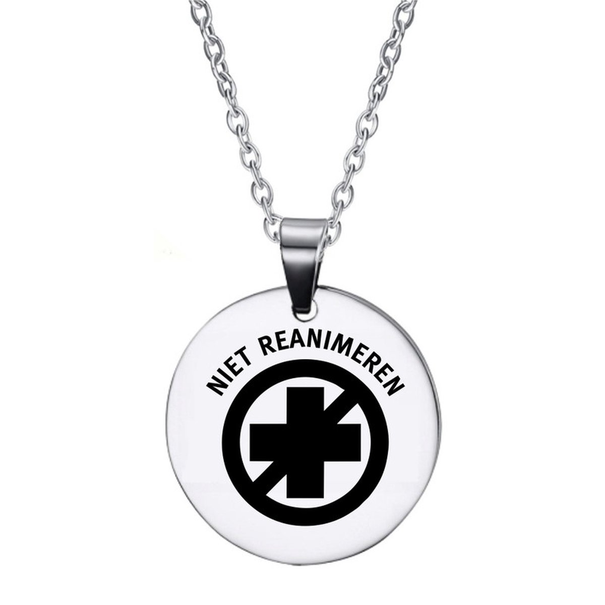 Ketting | Rond | RVS | Niet Reanimeren