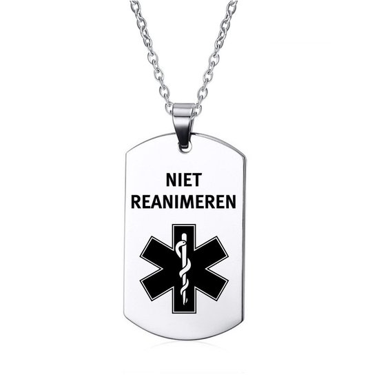 Ketting | Tag | RVS | Niet Reanimeren