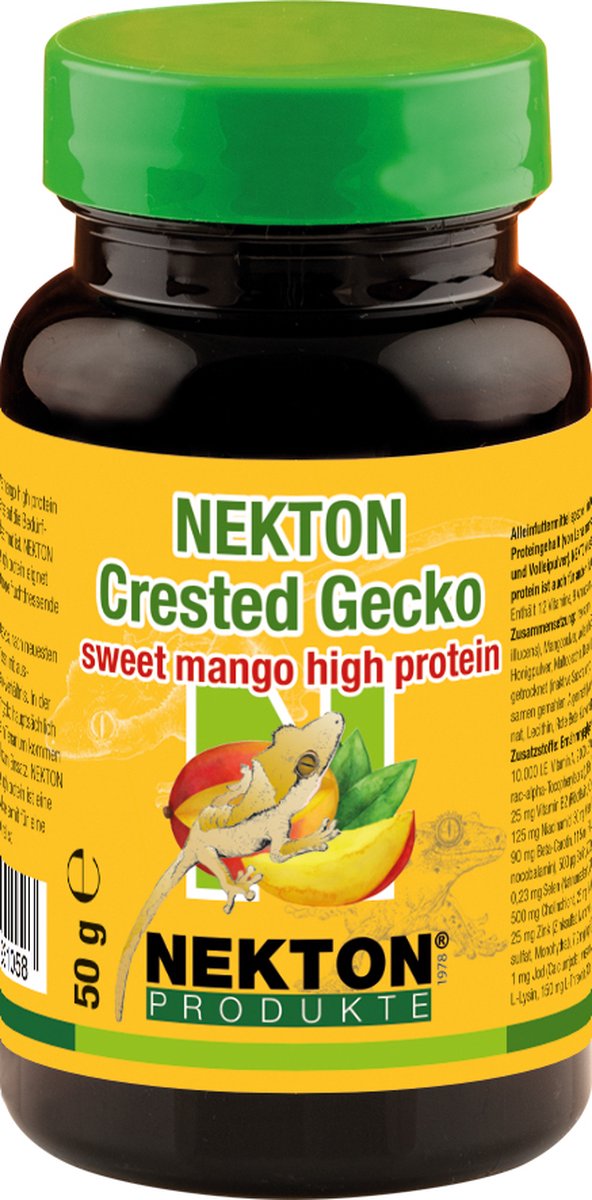 Nekton kuifgekko met zoete mango 50 gram