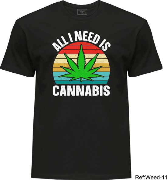T-Shirt Funny Cannabis Weed All i need cannabis Shirt Funny Weed Shirts Plus Loud T-Shirt Weed Lover T-Shirt