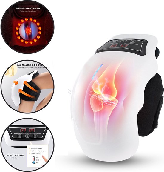 Deluqse Knie Massage Apparaat met Warmte & Rood Licht - Deluqse - €46,99