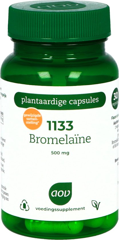 Foto: Aov 1133 bromela ne 30 vegacaps enzymen voedingssupplement