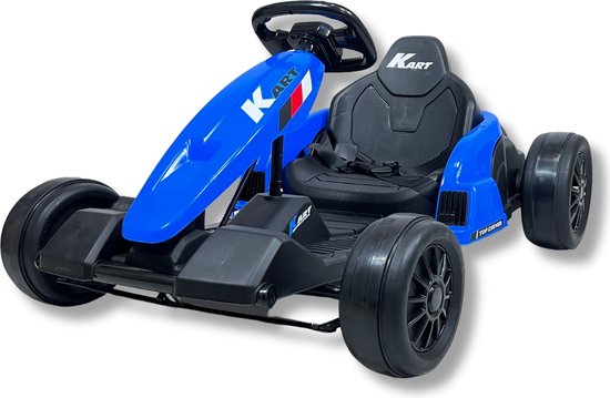 Foto: Elektrische drift kart go kart blauw zwart drift trike elektrische kinderauto 24v accu