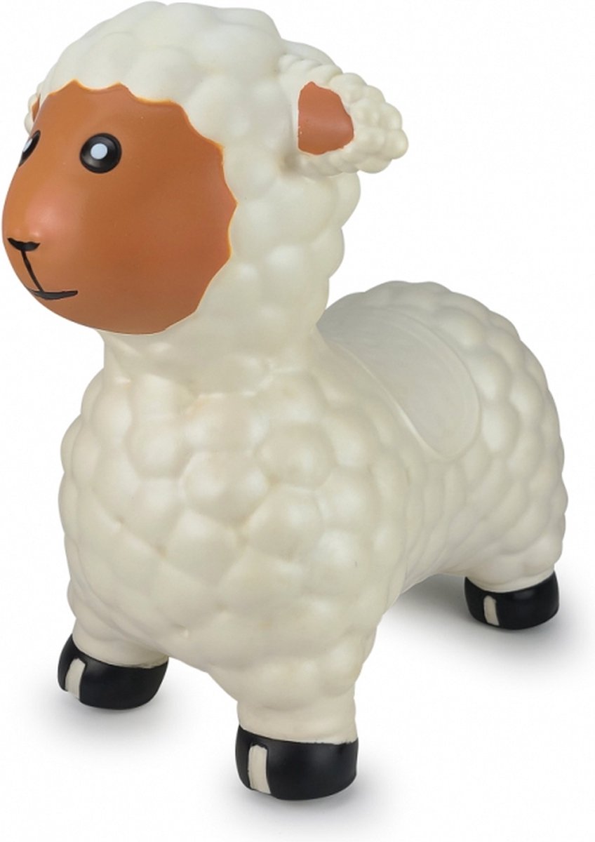 Jamara Skippybal - 460590 Skippydier Schaap Wit Junior met Pomp — afbeelding 3