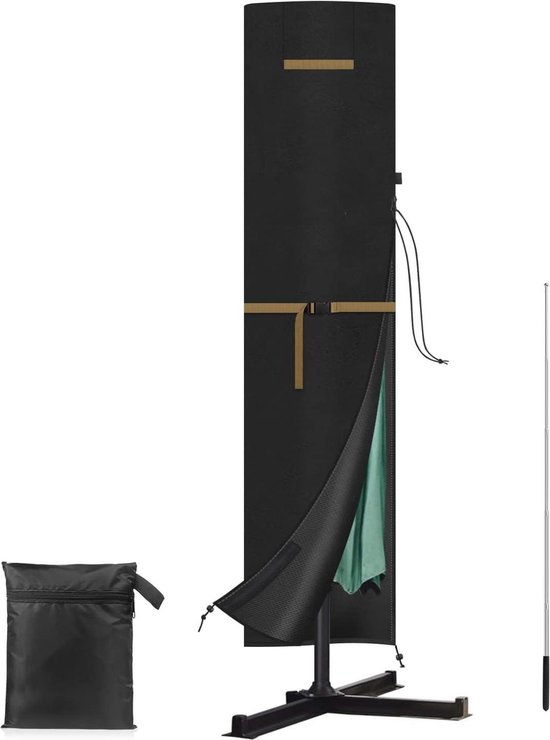 Spectra parasol déporté incliné (80 °) carré 3 m avec toile en lin et châssis en Spectra parasol déporté incliné (80 °) carré 3 m avec toile en lin et châssis en