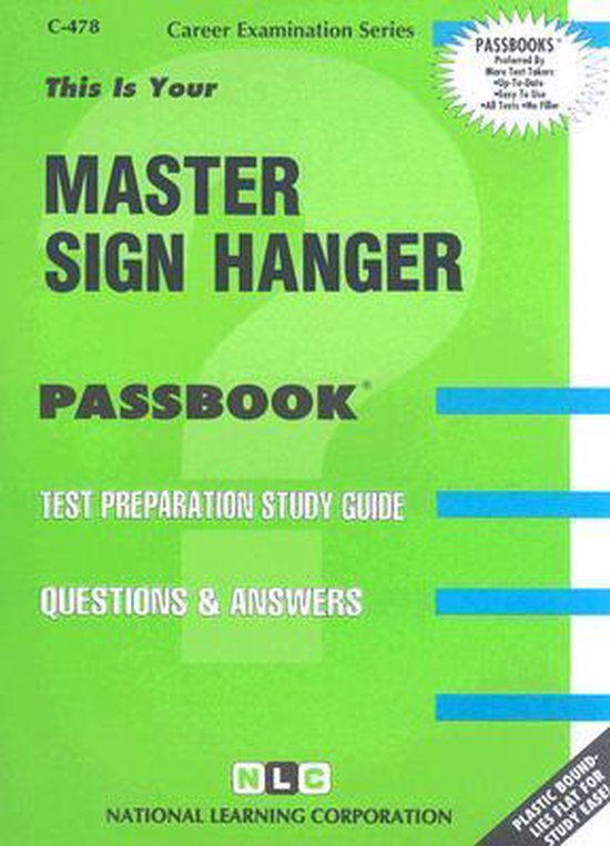 Master Sign Hanger, National Learning Corporation | 9780837304786 ...