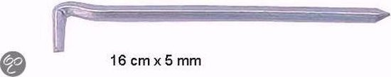 Campking Grondpen Vierkant - 16 cm x 5 mm - 6 stuks van Campking — afbeelding 4