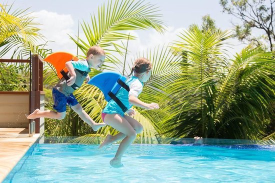 SwimFin zwemband - Marble Oranje | SwimFin maakt leren zwemmen leuk