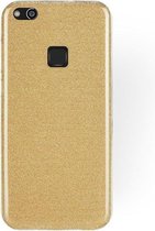 Huawei P10 Lite Hoesje - Glitter Back Cover - Goud
