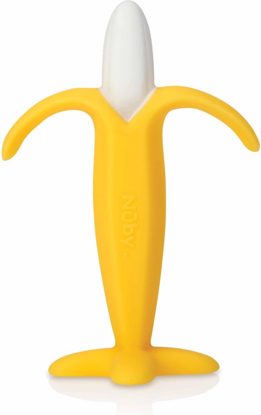 Nûby - Silicone Bijtspeelgoed - Banaan - 3m+