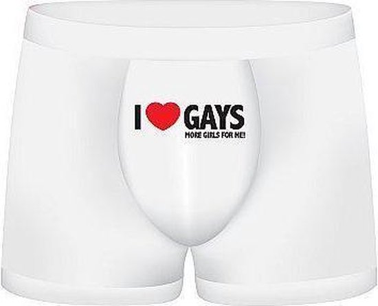 Shots S-Line grappig ondergoed voor mannen Funny Boxers - I Love Gays, More  Girls For... | bol.com