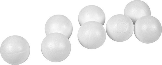 Verzakking Verrassend genoeg Verkeersopstopping Creotime Styropor ballen, d: 4 cm, 100 stuks | bol.com