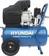 Hyundai compressor 24 liter met vochtafscheider - 8 BAR - 66dB - 180 liter/minuut - 2PK - 1500W
