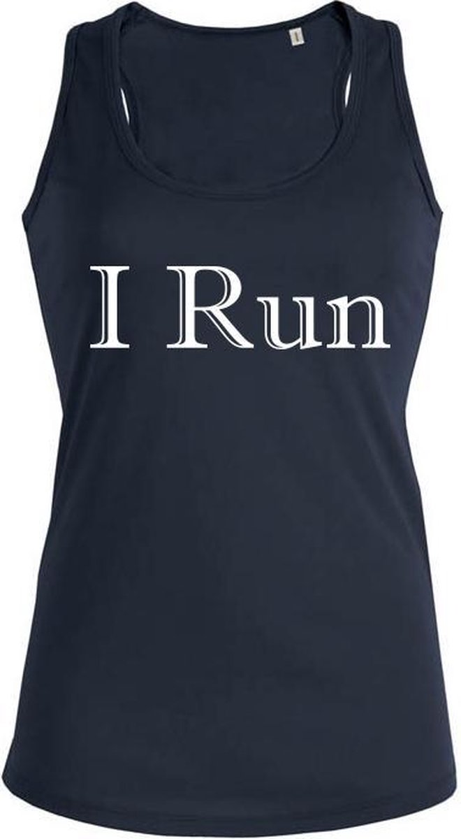 I Run dames sport shirt / hemd / top zwart - maat XS