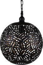 Oosterse Hanglamp Zebra Faiza Zwart Goud Ø 30 x 40cm Handgemaakt