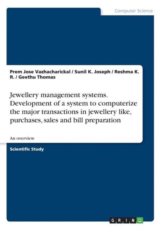 Jewellery management systems. Development of a system to com ... - cover
