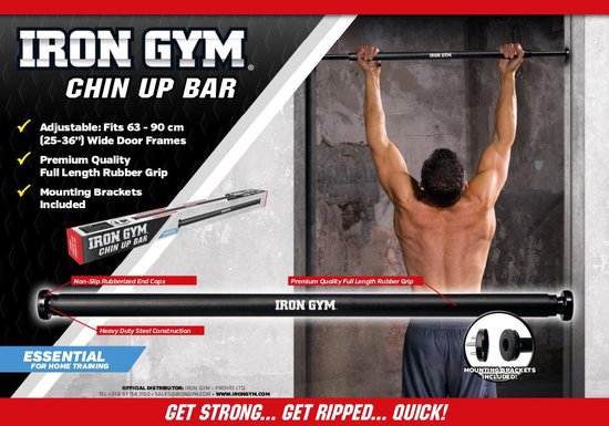 Maak plaats Bestrooi vod Iron Gym Chin Up Bar Optrekstang Pull up bar | bol.com