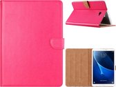 Tablet Book Case met sluiting voor Samsung Galaxy Tab A 10,1 inch T580 - Hot Pink