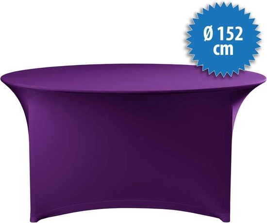 Jupe de table Cover Up Stretch - Ø152cm - Incl. Topcover - Violet