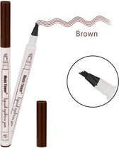 Microblading Eyebrow Tattoo Pen Waterproof Tattoo Wenkbrauw Pen Bruin