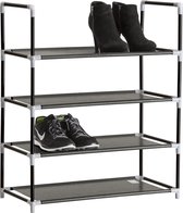 TecTake - metalen schoenenrek, 4 niveaus, max. 12 paar schoenen -402104