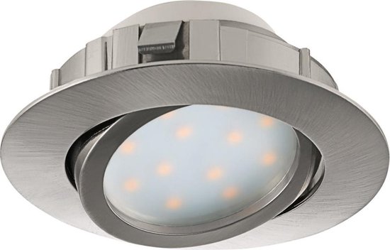 EGLO Pineda Spot lumineux encastrable Nickel Ampoule(s) non remplaçable(s) LED