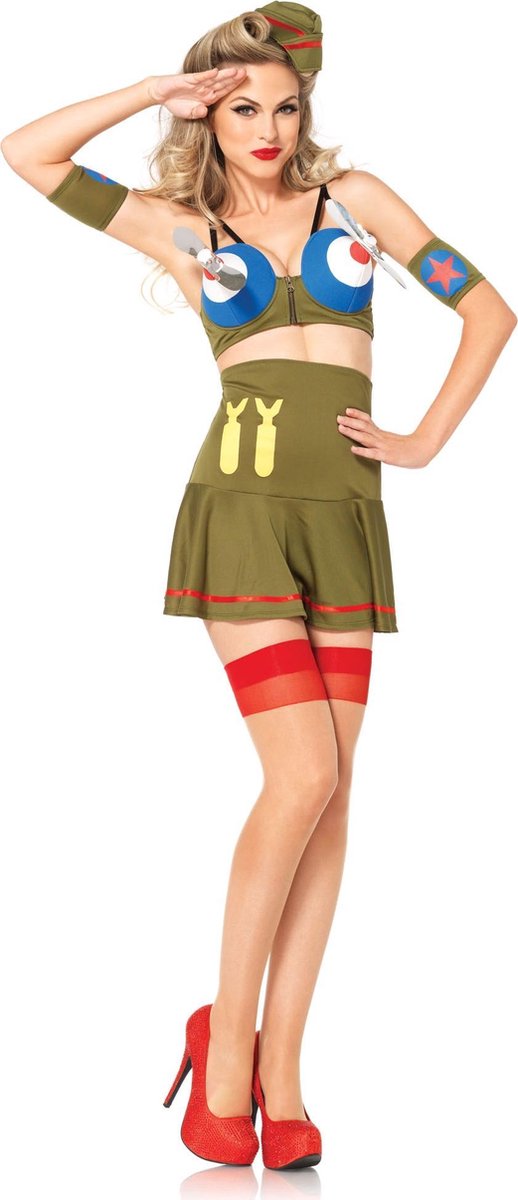"Piloten kostuum Jaren 40 voor dames  - Verkleedkleding - Large"