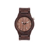 WeWOOD ALPHA Chocolate - Horloge - Bruin - 41 mm