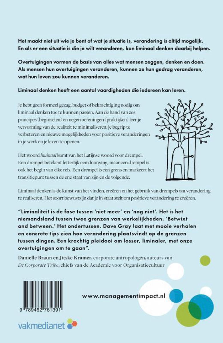 De kracht van liminaal denken - back cover