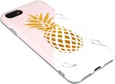 Goud ananas siliconen hoesje Geschikt voor iPhone 8 Plus/ 7 Plus