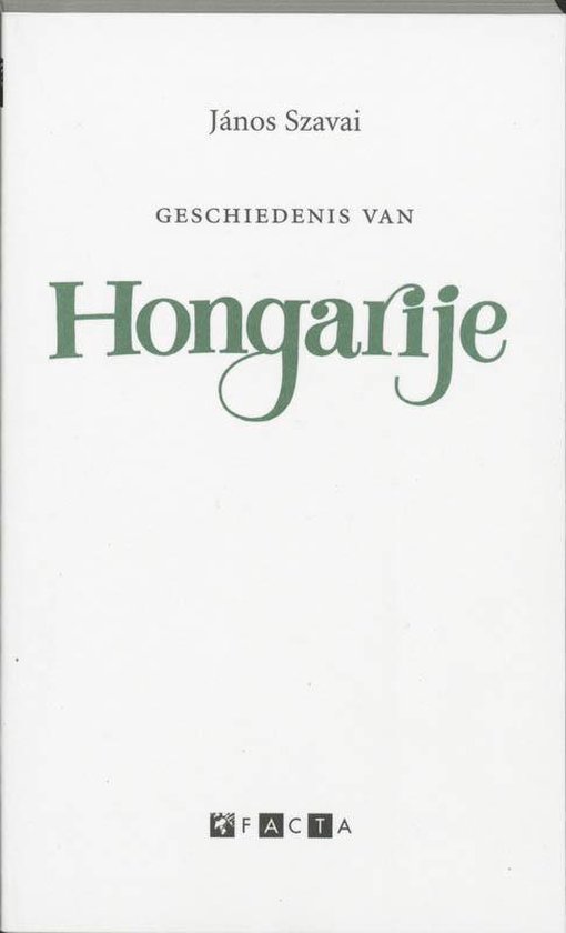 Cover van het boek 'Geschiedenis van Hongarije'