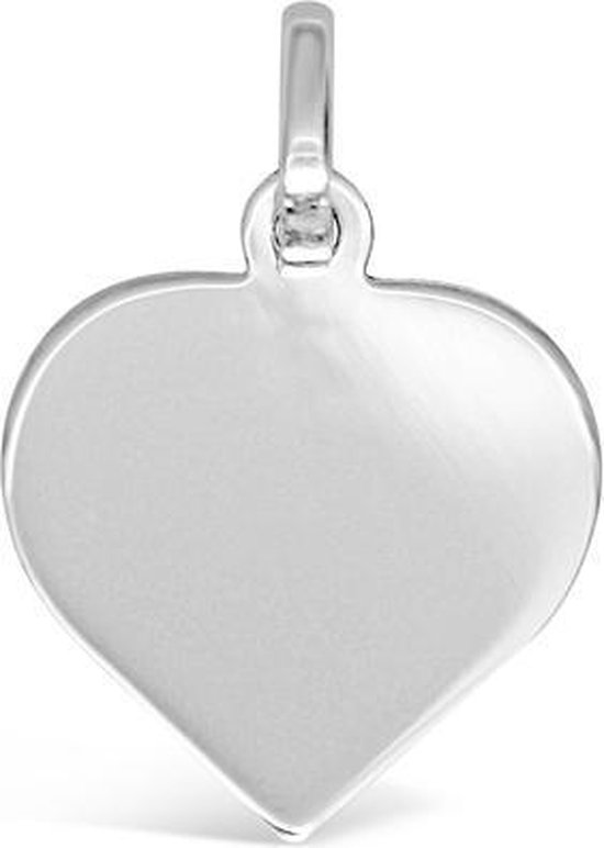Pendentif TRESOR en forme de coeur - Argent - 18x18 mm