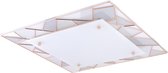 EGLO Pancento 1 - Plafonnière - LED - 450X450mm. - Koper - Wit - Grijs