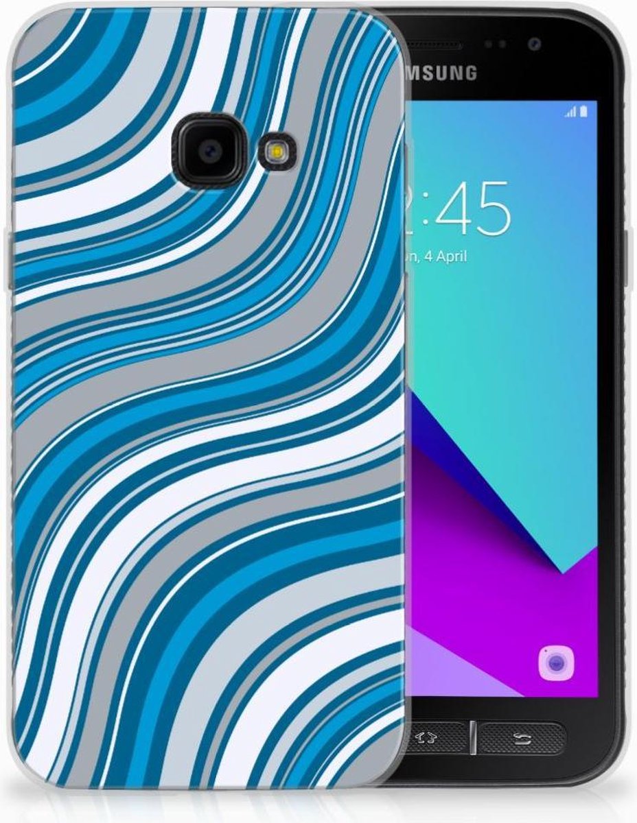 Samsung Galaxy Xcover 4 | Xcover 4s TPU bumper Waves Blue