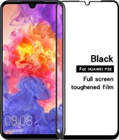Huawei P30 - Full-Cover Tempered Glass - Zwart