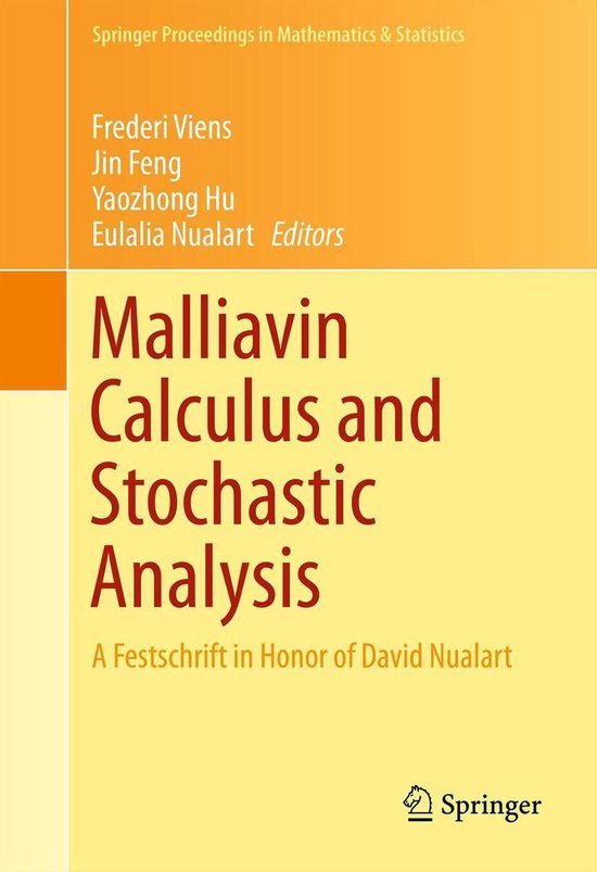 Malliavin Calculus and Stochastic Analysis - cover