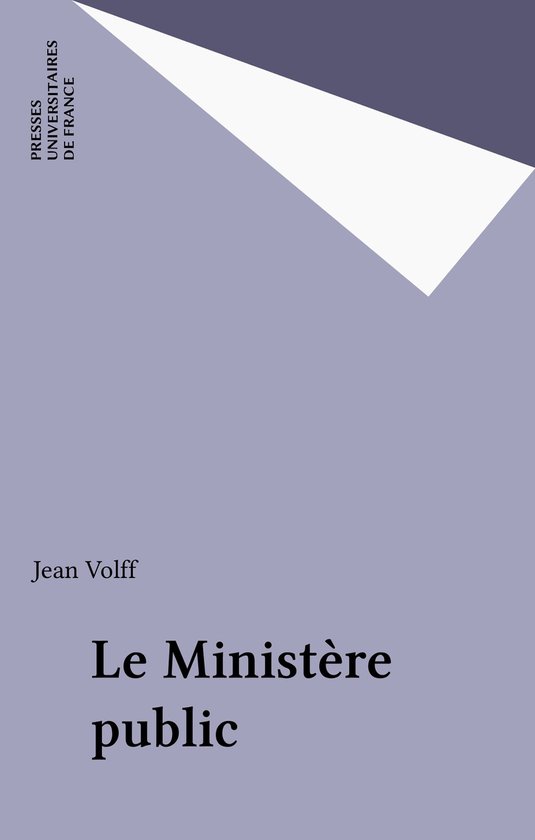 Le Ministère public - cover