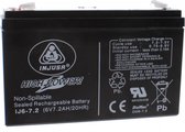 Batterie rechargeable Injusa haute puissance 6v-7,2 Ah noir