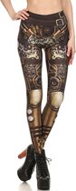 Steampunk legging Marlies, maat XXXL = maat 44