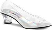 Funtasma Pumps -37 Shoes- CRYSTAL-103 US 7 Transparant/Zilverkleurig