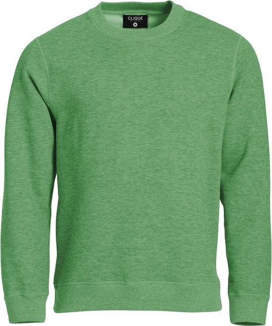 Clique Classic Roundneck 021040 - Groen-melange - XL