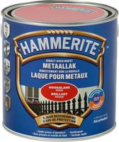 Hammerite Metaallak - Hoogglans - Rood - 2.5L