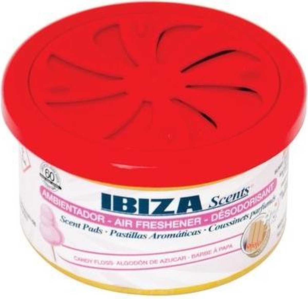 Ibiza Scents Luchtverfrisser Blikje Suikerspin Rood