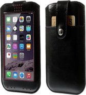 View Cover Alcatel One Touch Flash Plus, Sleeve met touch venster, bruin , merk i12Cover
