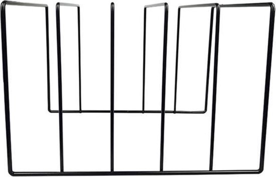 Wit Stalen Platenrek VDD - LP Houder - LP Opbergsysteem - LP Opbergsysteen Aan De Muur - LP Opbergrek - Vinyl Opberg - Vinyl Opbergsysteem - Vinyl Houder - Zwart - Max Muurrek Voor Lp Verzameling